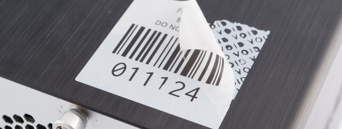 Barcodes for quick scanning of assets.