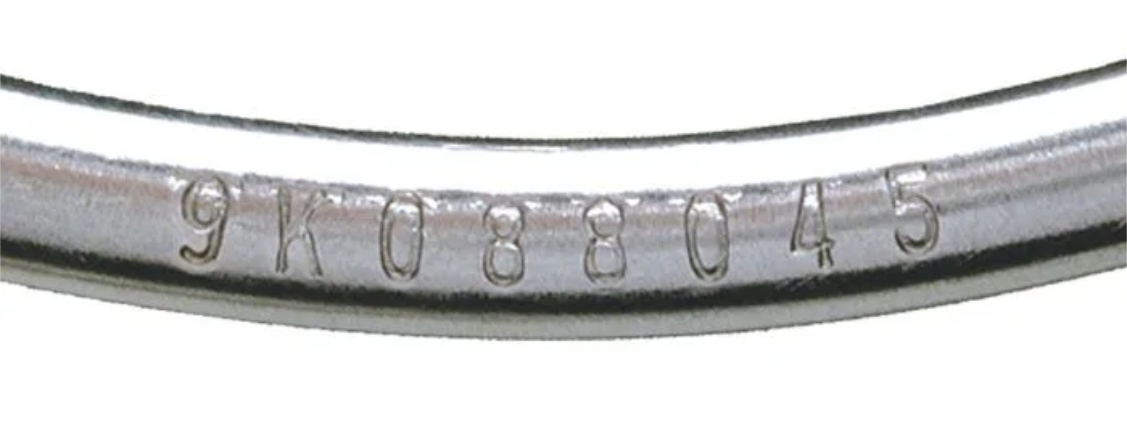 No two key rings are alike and are uniquely identified by a permanent serial number.