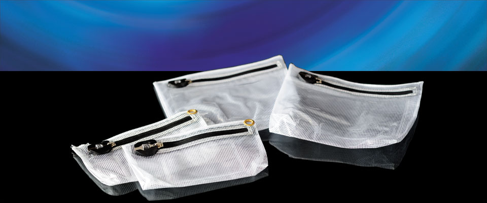 Our clear bags are designed to be see through so that the contents may be inspected at a glance. A front window allows for notes and forms to be inserted (from the inside only) without impeding visibility.