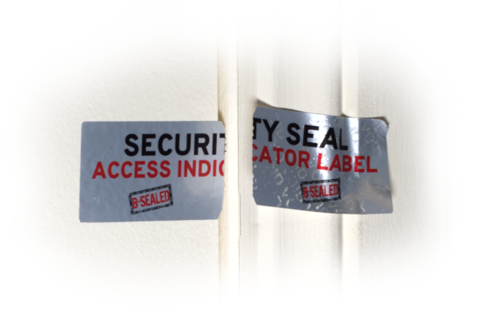 Access indicator seals & void labels