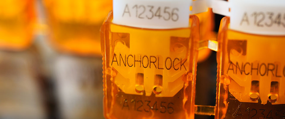The AnchorLock double-clicks when applied - it has been designed with dual locking arrows so that it'll take more time for someone to circumvent both locking mechanisms.