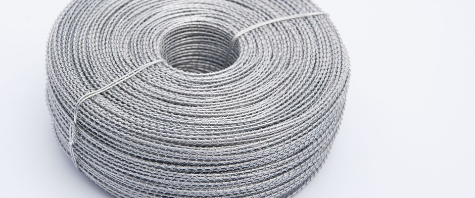 Rolls of galvanised twisted wire 0.8mm