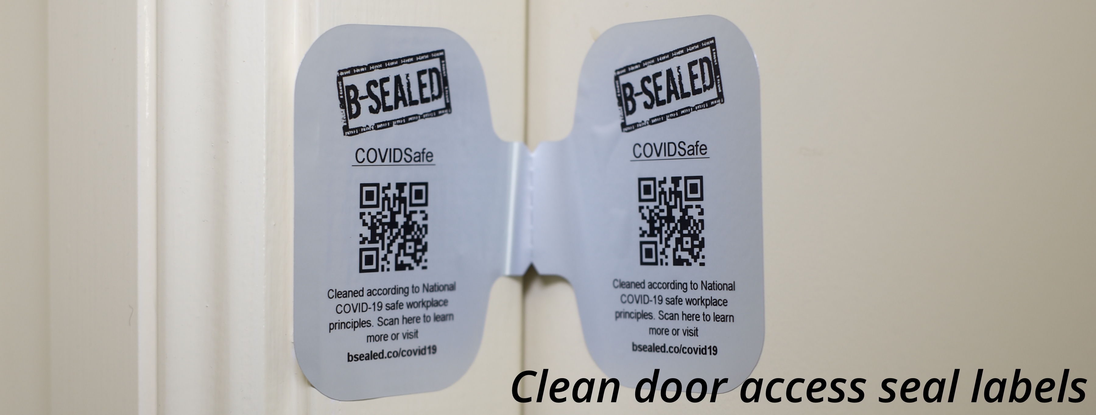 Clean door seals & void labels - Reinforce your customer confidence with a clean door seal label