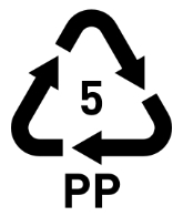 Recyclable plastic pp